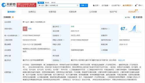 蘿卜快跑重慶新公司成立，注冊資本500萬元布局基礎軟件服務